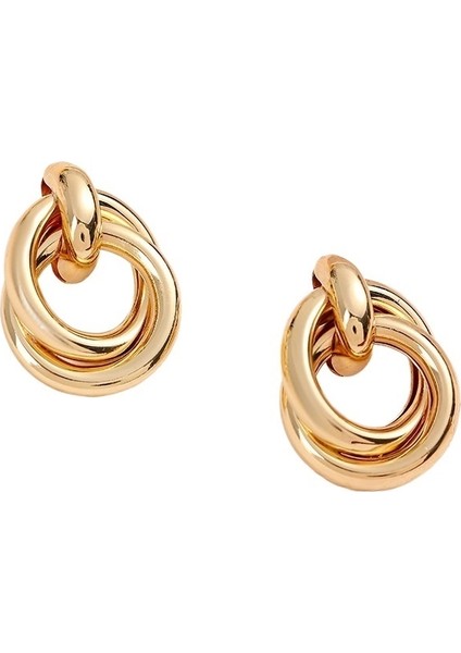 Moda Geometrik Küpe Metal Küpe Altın Küpe (Yurt Dışından) fiyatları