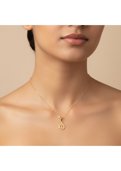 8 Ayar Altın Kolye Ucu D&k GM10949 0.5 gr