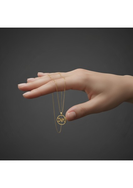 8 Ayar Altın Kolye Ucu D&m GM10965 0.5 gr fiyatları