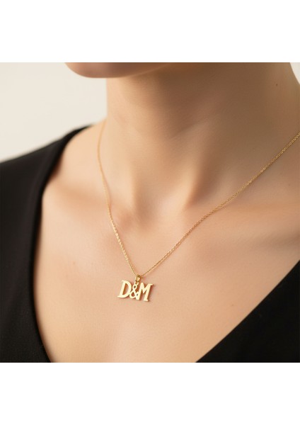 8 Ayar Altın Kolye Ucu D&m GM10973 0.5 gr