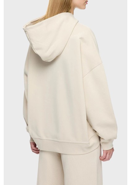 Logolu Pamuklu Regular Fit Kapüşonlu Sweat Bayan Sweat LB25FWCLAFUHD modelleri