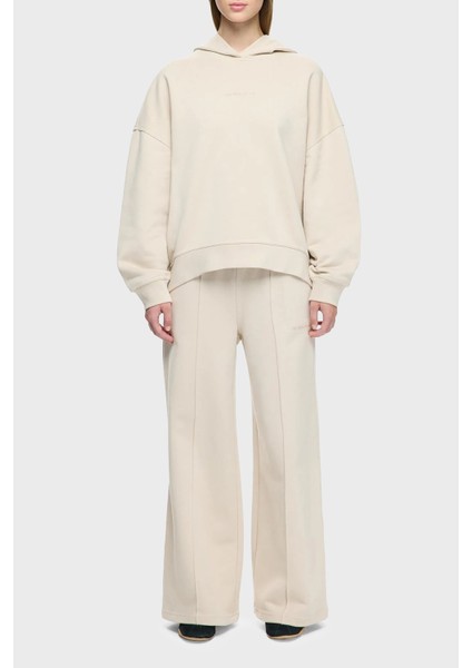 Logolu Pamuklu Regular Fit Kapüşonlu Sweat Bayan Sweat LB25FWCLAFUHD fırsatları