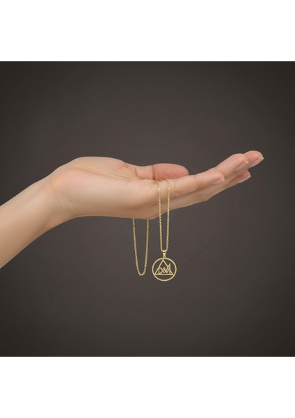 8 Ayar Altın Kolye Ucu D&m GM10976 0.5 gr fiyatları