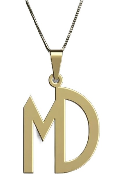 8 Ayar Altın Kolye Ucu D&m GM10982 0.5 gr