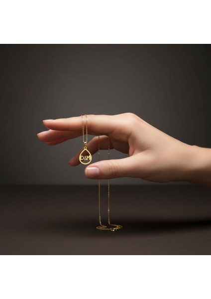 8 Ayar Altın Kolye Ucu D&m GM10986 0.5 gr fiyatları