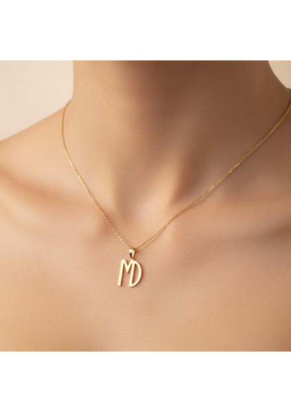 8 Ayar Altın Kolye Ucu D&m GM10987 0.5 gr