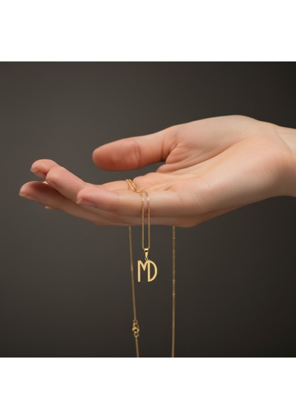 8 Ayar Altın Kolye Ucu D&m GM10987 0.5 gr fiyatları