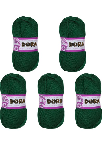 Ören Bayan Dora Örgü İpi - Avcı Yeşili - 5'Li Paket - ( Renk Kodu : 068 ) modelleri