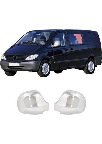 Mercedes Vito W639 Uyumlu 2003-2010 Krom Ayna Kapağı 2 Parça Paslanmaz Çelik fiyatları
