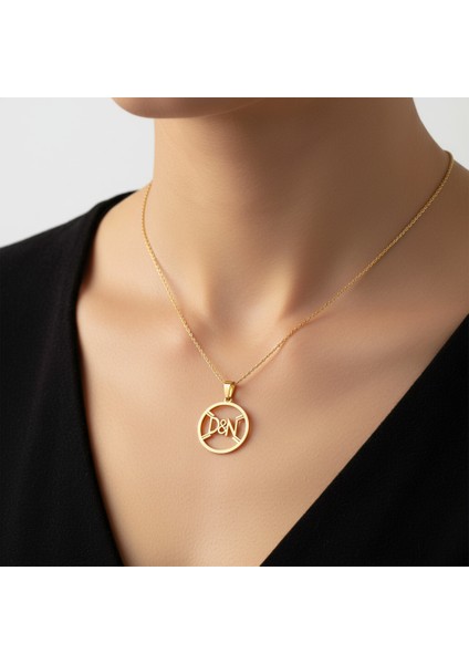 8 Ayar Altın Kolye Ucu D&n GM10995 0.5 gr