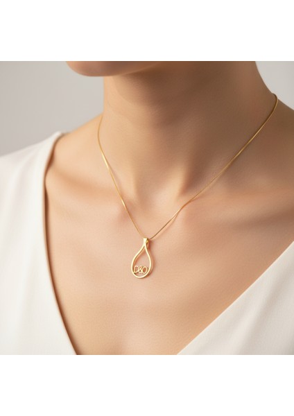 8 Ayar Altın Kolye Ucu D&o GM11000 0.5 gr