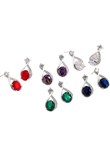 Yeni Küpeler Yıldız Taşı Yüksek Dereceli Düzensiz S Şeklinde Renkli Değerli Taş Küpeler (Yurt Dışından) modelleri