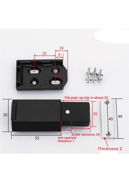 Ağır Derecesi Açık Dolap Donanımı Için Push 4pc Manyetik Itme Mandal ve Kilit Kapılı Dokunma Mandalları Rv Dolap Metal Beyaz (Yurt Dışından) fiyatları