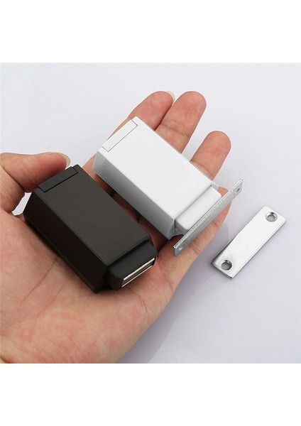 Ağır Derecesi Açık Dolap Donanımı Için Push 4pc Manyetik Itme Mandal ve Kilit Kapılı Dokunma Mandalları Rv Dolap Metal Beyaz (Yurt Dışından) indirimleri