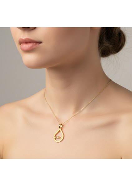 8 Ayar Altın Kolye Ucu D&o GM11005 0.5 gr