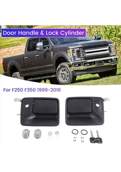 Ford Super Duty F250 F350 1999-2016 Için Klipsli Araba Kapısı Kolu ve Kilit Silindiri (Yurt Dışından)