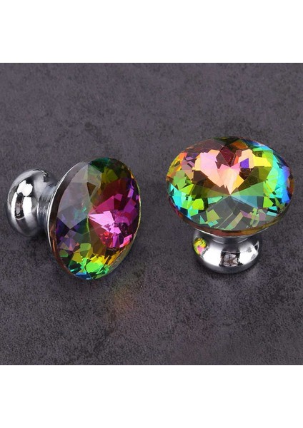 20PCS 30MM Renkli Kristal Düğmeler Cam Dolap Topuzlar Çekmecesi Ev Kabini Çekmecesi ve Şifoniyer Için Tutamaç Çeker (Yurt Dışından) indirimleri