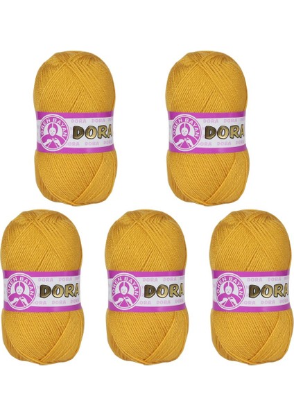 Ören Bayan Dora Örgü İpi - Hardal - 5'Li Paket - ( Renk Kodu : 102 ) fiyatları