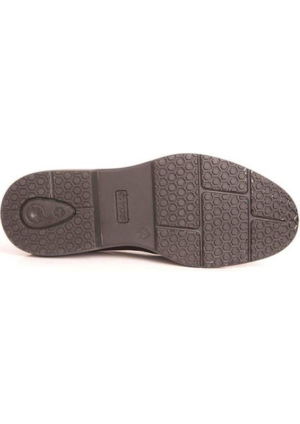 SENATÖR MASKARETLİ DERİ AYAKKABI -SİYAH