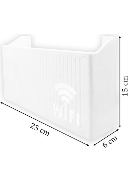 Duvara Asılabilir Modem Wifi Saklama Kutusu – Pleksi Minimalist Tasarım 25X15X6 cm fiyatları