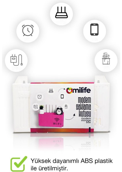 Duvara Asılabilir Modem Wifi Saklama Kutusu – Pleksi Minimalist Tasarım 25X15X6 cm fırsatları