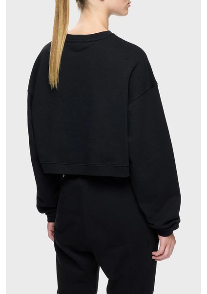 Logolu Pamuklu Regular Fit Bisiklet Yaka Sweat Bayan Sweat Lbnooscorfusw modelleri