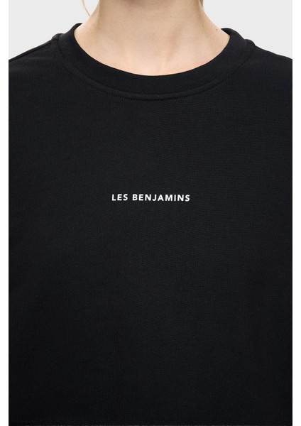 Logolu Pamuklu Regular Fit Bisiklet Yaka Sweat Bayan Sweat Lbnooscorfusw indirimleri