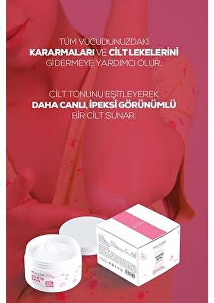 White Skin Cilt Kremi 30+ SPF Aydınlatıcı ve Leke Karşıtı 100 ml Karma Ciltler İçin