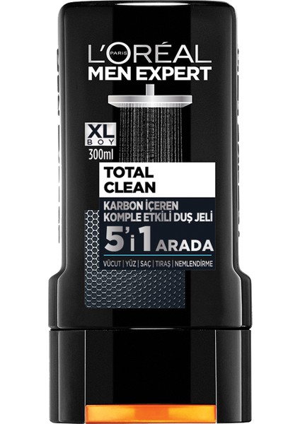L'oreal Paris Men Expert Total Clean Kömürlü Duş Jeli 300 ml fiyatları