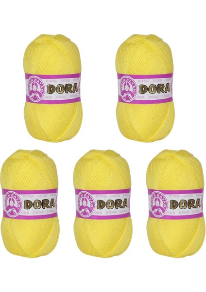 Ören Bayan Dora Örgü İpi - Sarı - 5'Li Paket - ( Renk Kodu : 028 ) fiyatları
