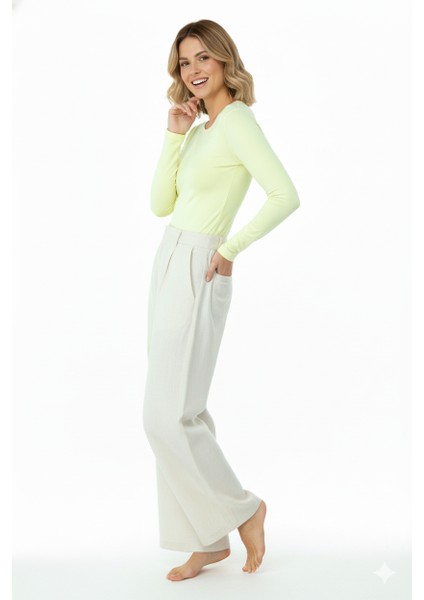 Kadın Düz Renk Yuvarlak Yaka Uzun Kollu Dar Kesim Bedene Oturan Likralı Pamuk Kumaş Badi modelleri