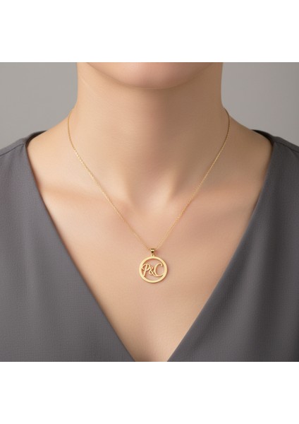 14 Ayar Altın Kolye Ucu C&p GM10723 1 gr