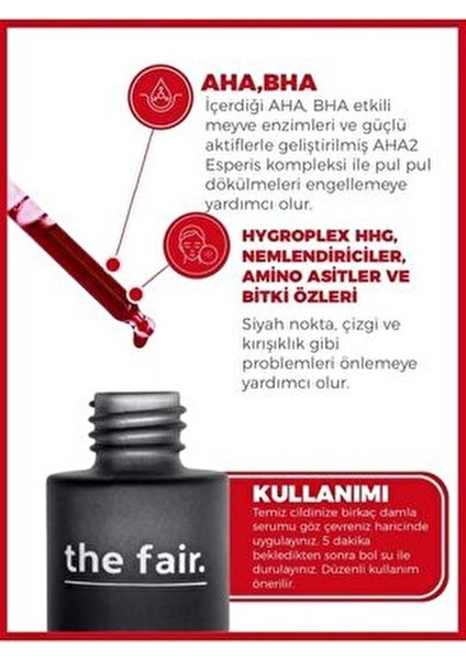 Ahabha Peel Bright Serum Canlandırıcı ve Arındırıcı Etki 30 ml Kadınlar İçin