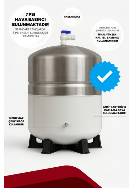 8 Litre 15 Aşama Mineralli 75 Gpd Su Arıtma Cihazı HMAXS3512 fiyatları