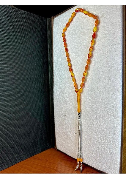 Toz Kehribar Tesbih Sarı-Kırmızı T-235 fırsatları