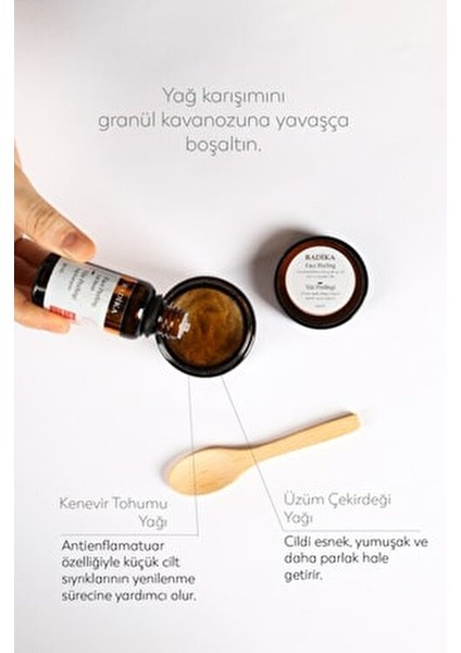 Radika Yüz Ovması Temizleyici Set Tüm Cilt Tipleri İçin Sıkılaştırıcı Etki 120 gr