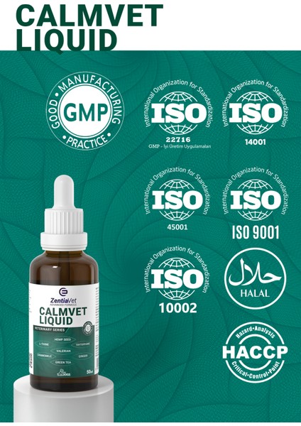 CALMVET Köpek 50 ml VANİLYALI Damla Calming, Rahatlatıcı, Stres, Anksiyete, Relax ve Sakinleştirici