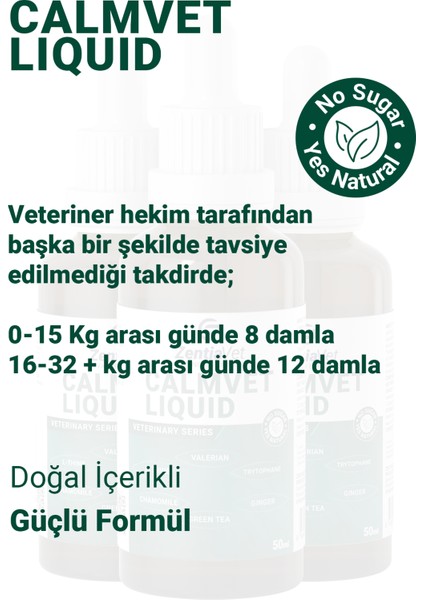 B Complex Köpek 50 ml ve Calmvet Köpek 50 ml