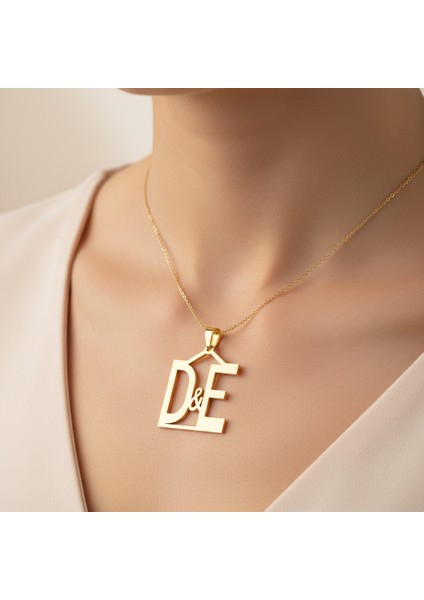 14 Ayar Altın Kolye Ucu D&e GM10852 0.5 gr