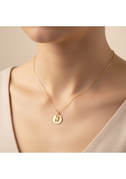 14 Ayar Altın Kolye Ucu D&n GM10997 0.5 gr