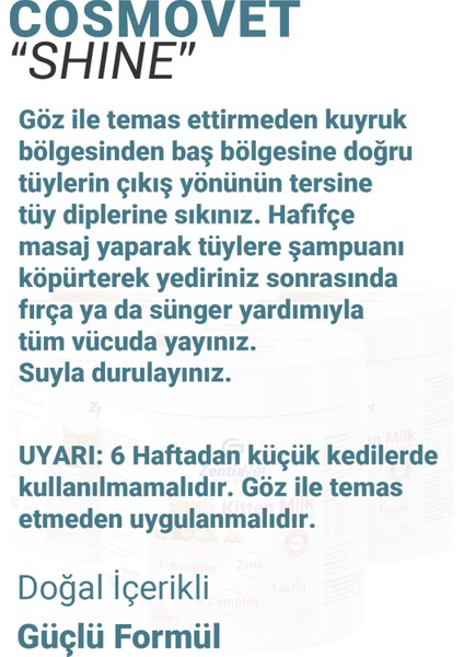 Cosmovet Shıne 250 ml Köpek Dökülmeyi Engelleyici ve Kolay Tarama Şampuanı fırsatları
