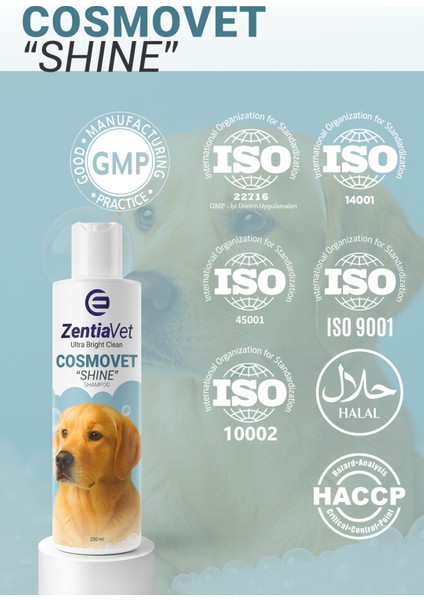 Cosmovet Shıne 250 ml Köpek Dökülmeyi Engelleyici ve Kolay Tarama Şampuanı indirimleri