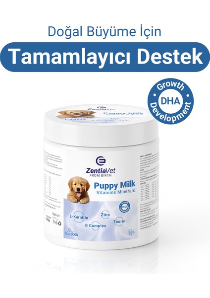 Puppy Mılk 200 gr Köpek Süt Tozu Anne Sütü Destekli (Hamile ve Yavru Köpekler Için) + Biberon