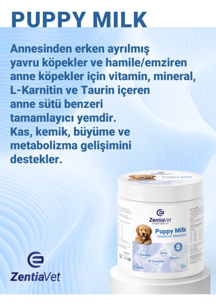 Puppy Mılk 200 gr Köpek Süt Tozu Anne Sütü Destekli (Hamile ve Yavru Köpekler Için) + Biberon fiyatları