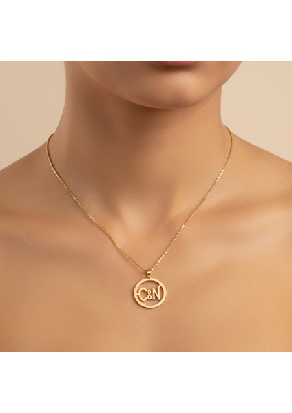 8 Ayar Altın Kolye Ucu C&n GM10713 1 gr