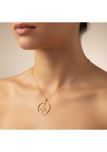 8 Ayar Altın Kolye Ucu C&g GM10616 1 gr