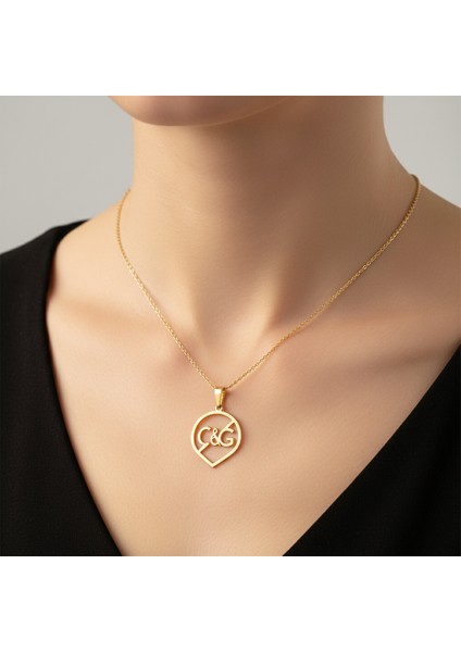 8 Ayar Altın Kolye Ucu C&g GM10614 1 gr