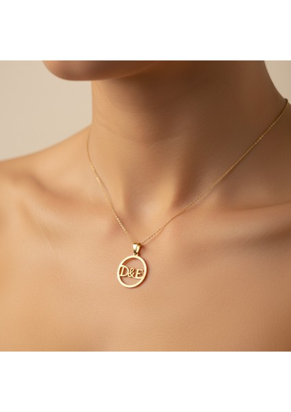 8 Ayar Altın Kolye Ucu D&e GM10846 1 gr