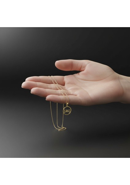 8 Ayar Altın Kolye Ucu D&e GM10846 1 gr fiyatları