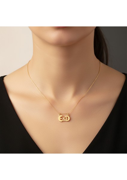 8 Ayar Altın Kolye Ucu D&e GM10847 1 gr